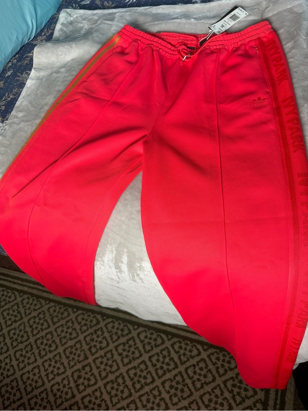 IVY PARK Bright Red Track Joggers
